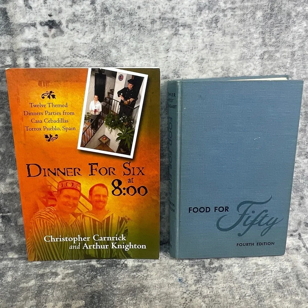 Food for Fifty & Dinner for Six at 8:00 Cookbook Lot Spain Themed Parties